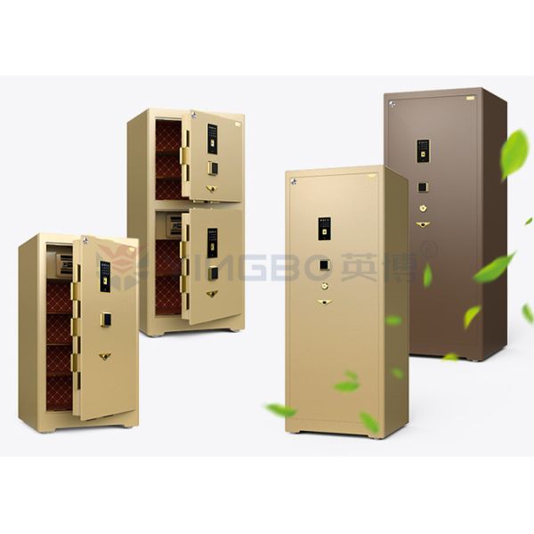 H1280mm huella digital biométrica caja de seguridad comercial 10mm espesor de la puerta y cerraduras sólidas de patente