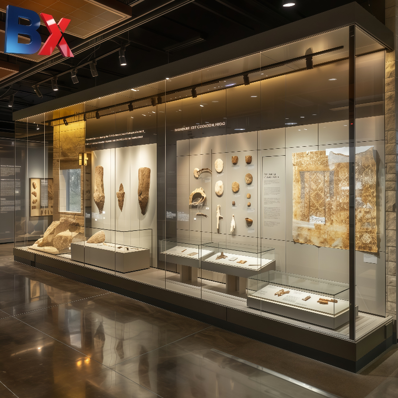 Custom Modular Combined Museum Wall Display Case With Built‑in Table Vitrines