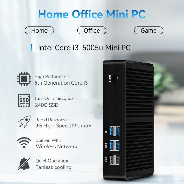 Intel Core Series Mini PC With Single Channel DDR3L Memory Up To 8GB For Home Office