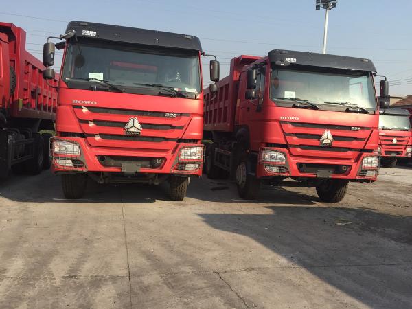 Sinotruk HOWO 336HP ZZ3257N3247B 10 Wheels WD615.69 Engine Red Color 30ton Dumper Truck
