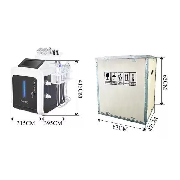 Multi-Functional Skin Care Machine with Hydra Dermabrasion, Diamond Peel , RF Tighten, Skin Scrubber, BIO Photoelectric