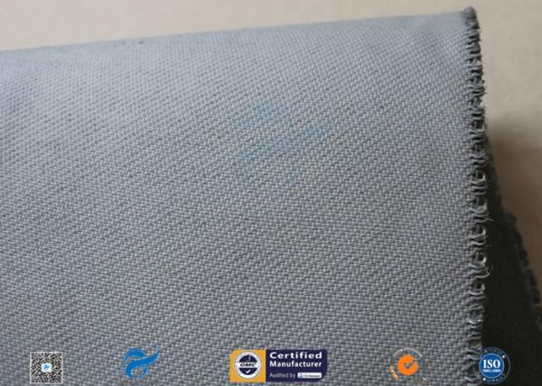 tela revestida da fibra de vidro do silicone cinzento dos materiais de isolação térmica de 1550G 1.5MM