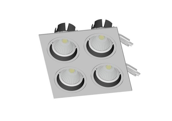 mini new 4*7W 25D Beam Angle Four Head 360 Degree Adjustable Of Led Downlight In Zhongshan