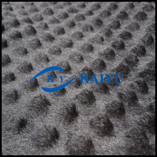 Professional Plain Velboa Fur Fabric Soft Fabric With Raised Dot