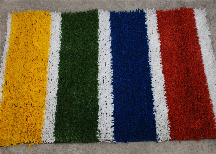 20mm PE Red Running Track Artificial Grass Turf With Good Drainage For Playground