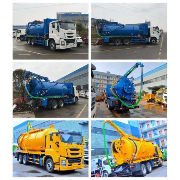 20Cbm Японский ISUZU VC61 Канализационный всасывающий грузовик Канализационный танк