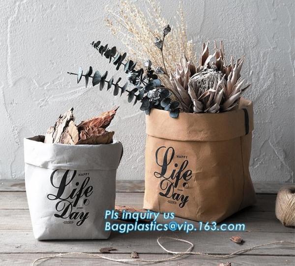 Kraft Paper Storage Bag, Laudry Kraft Bags, Clothes Bags, Pack Recycled Brown Paper Bag, Drawer Organizer
