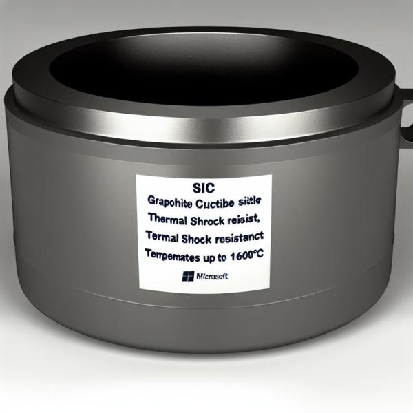 Smooth Surface SiC Graphite Crucible for Zinc Melting Up To 1600C Temperature Resistance and Stability Stable Performance