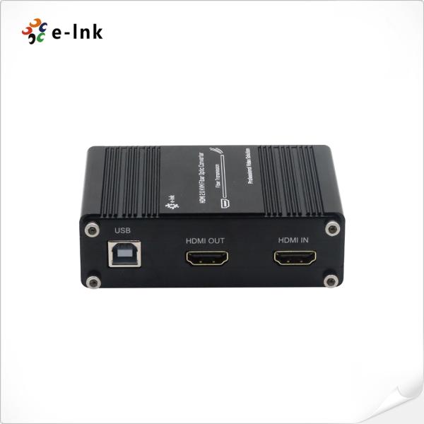 Mini HDMI 2.0 KVM Extender, 4K 60Hz UHD, USB, 300m Fiber Optic, WDM Technology