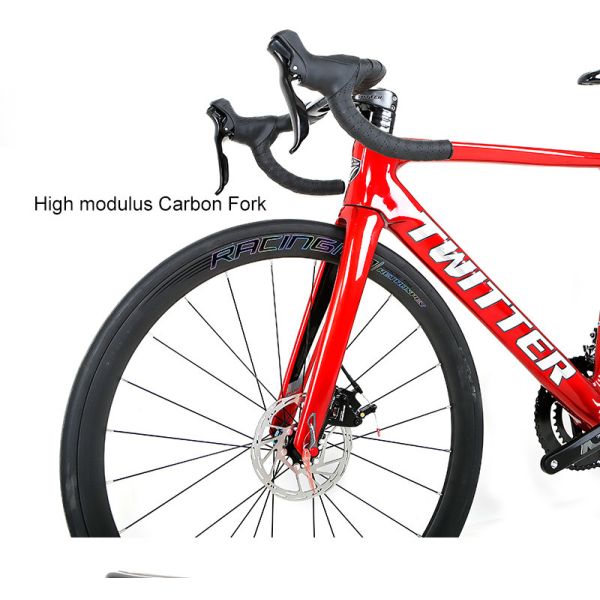 T900 High Modulus Carbon Fiber Road Bike SRAM RIVAL 22S With 50C Carbon Wheelset