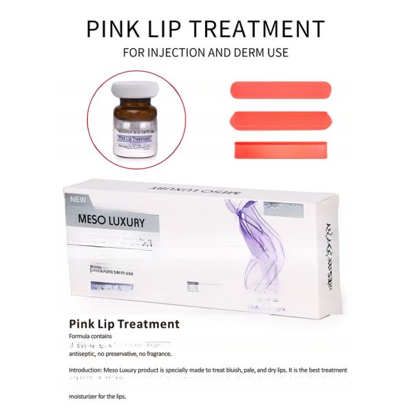 Meso Luxury Brand Wholesale Transparent Lip Plumping Moisturising Pink Lip Treatment Skin Fillers 5ml