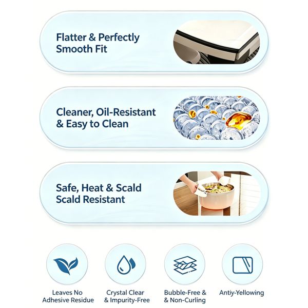 PET TPH TPU Transparent Furniture Protection Film High Temp Oil Proof Multiple Thickness