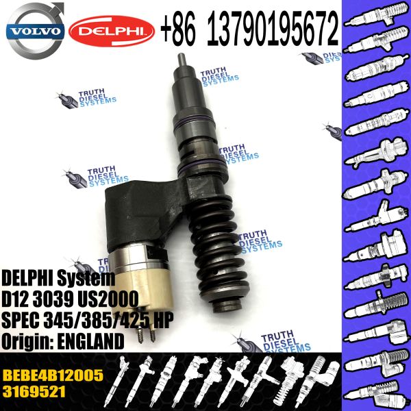 инжектор инжектора 3169521 коллектора системы впрыска топлива на распылитель форсунки 3169521 8113837 дизельного топлива тележки D12C FH12 FM12 VOL