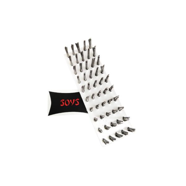 Plastic Base Block Industrial Cleaning Brushes 19.5cm Length Steel Wire Scrub Brush