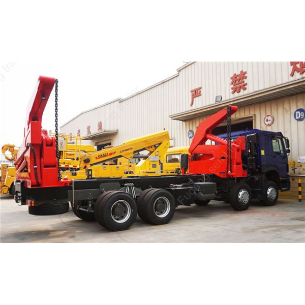 20 Foot Side Loader Trailer Double Axle Heavy Duty Leaf Spring Suspension