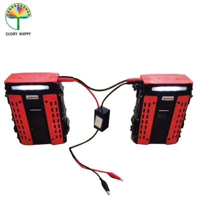 conexão de duas séries a rendimento elevado do gerador da bateria das unidades 12v para iluminar-se