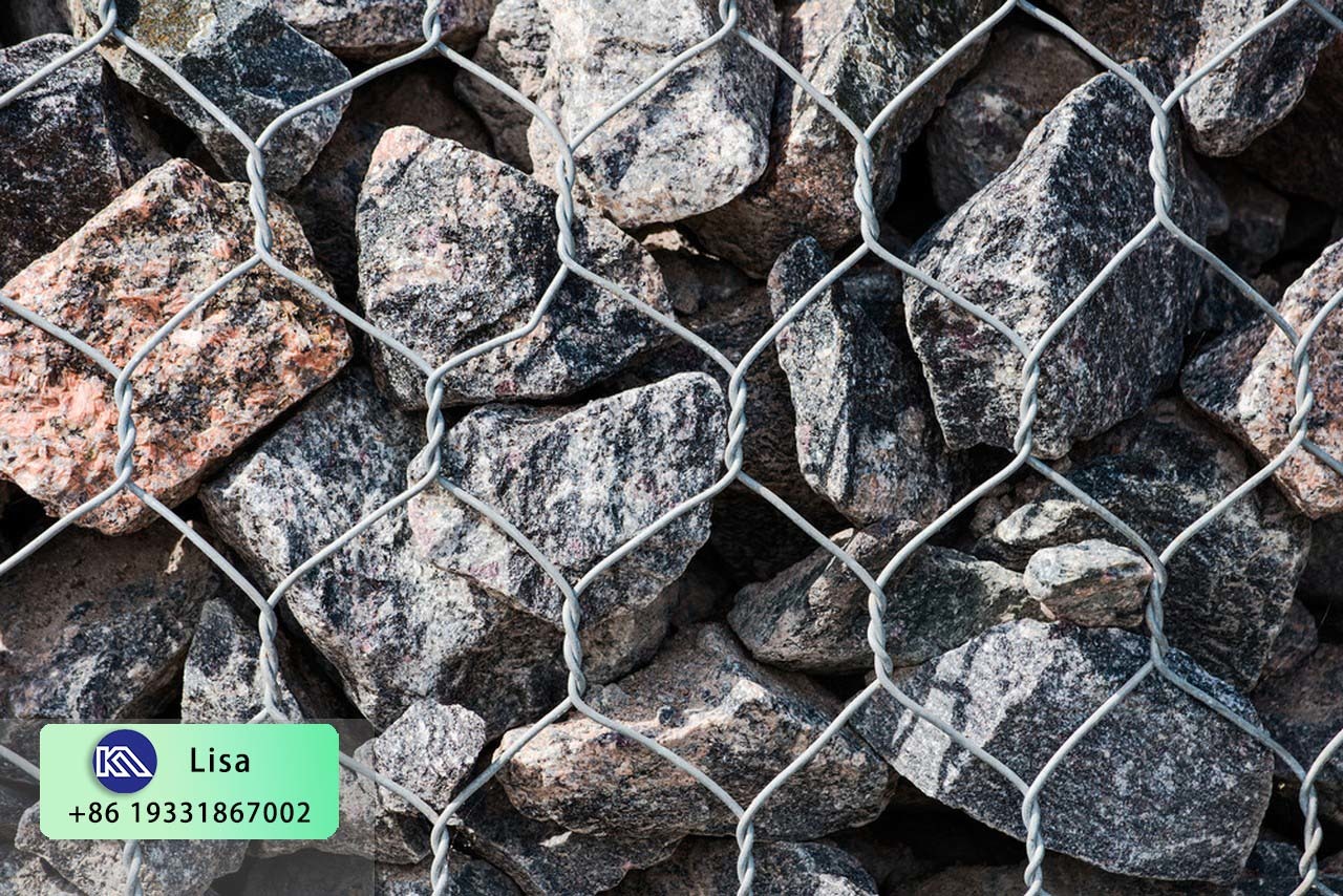 Wholesale Price Slope Protection 2x1x1m PVC Crimped Woven Hexagonal Gabion 80x100mm Durable Galfan Galvanized Gabion Box Basket
