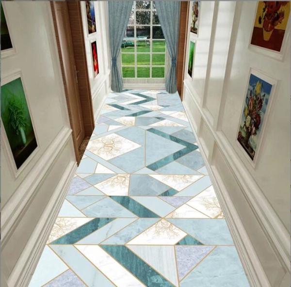 Polyester Fiber Commercial Floor Mat Entrance Corridor Stairway Hotel Large Mat