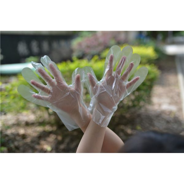 Перчатки Hdpe 1.1g/Piece обработки пищевых продуктов прозрачные устранимые