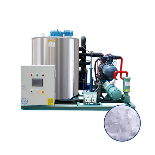 1500 Kg 33.8 KW Ice Flake Maker Machine For Fishing Boats Fish Ice Machine