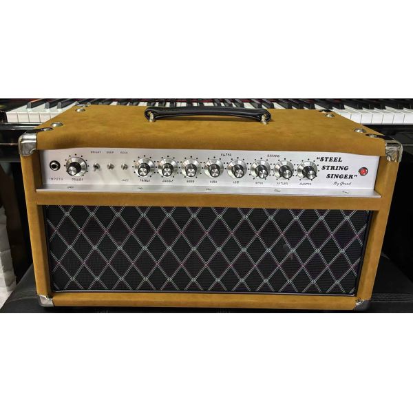 2024 HOT!!! Dumble #002 Version Clone SSS20-Steel String Singer SSS Tube Amp Head 20Watt in Suede Brown with Original Knobs