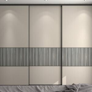 Armazém de guarda-roupa em branco customizado Master Closets porta deslizante
