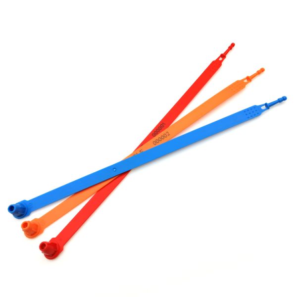 Waterproof 250mm Length Plastic Security Seals With 194 N Tensile Strength