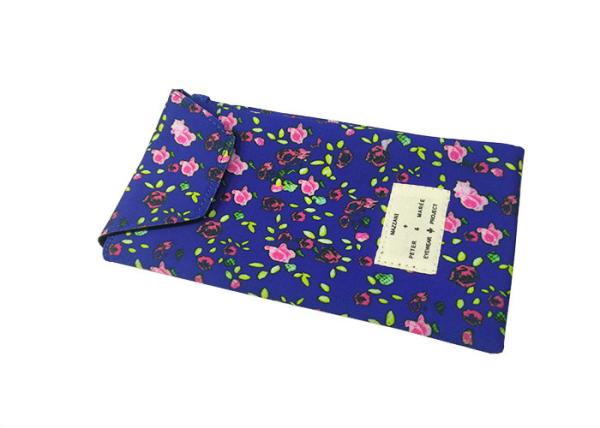 Fashion Polyester Reading Glasses Pouch Case Blue / Black / Yellow