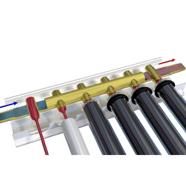 Солнечный коллектор трубки трубы жары 30, солнечные сборники топления воды для квартиры