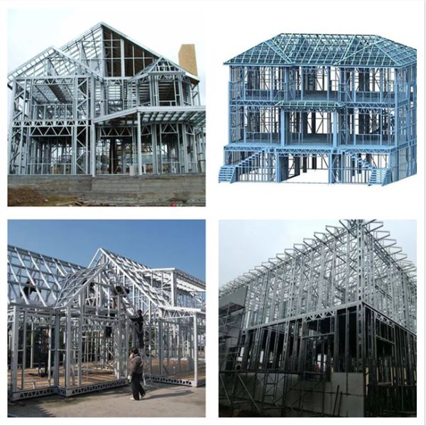 Машина высокоскоростного Prefab датчика света конструкции виллы дома стальная обрамляя с вершиной BD