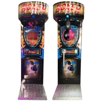 Máquina de boxe de arcade de moedas Big Punchbag 220V