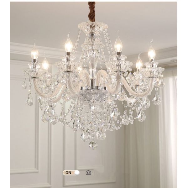 JYLIGHTING Modern Pendant Lights Luxury Crystal Chandelier Hanging Pendant Lamp Crystal Light for Living Room No reviews yet  certified