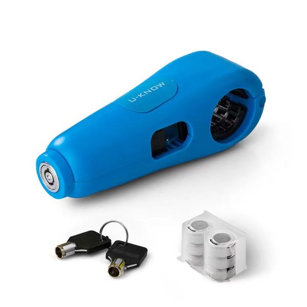 Blue Green Yellow Scooter Alarm Lock Anti Theft Throttle Grip Lock