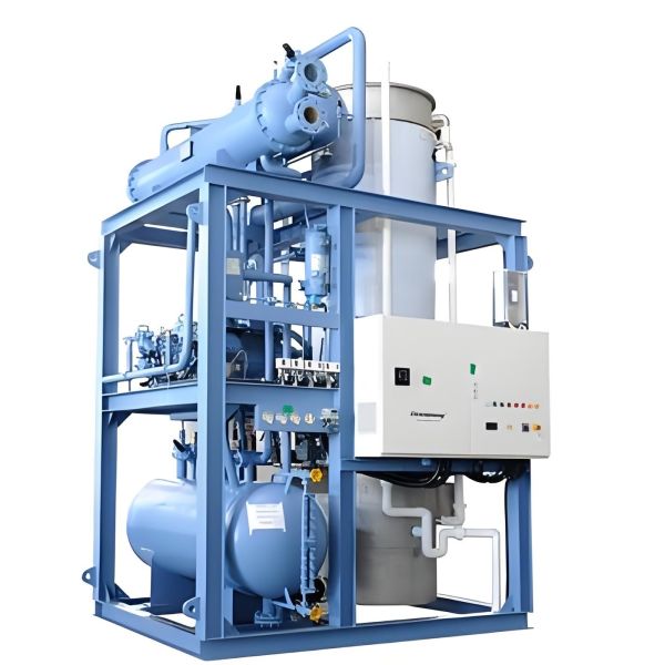 Máquina de gelo em flocos de água do mar comercial Ar arrefecida com válvula de expansão Danfoss