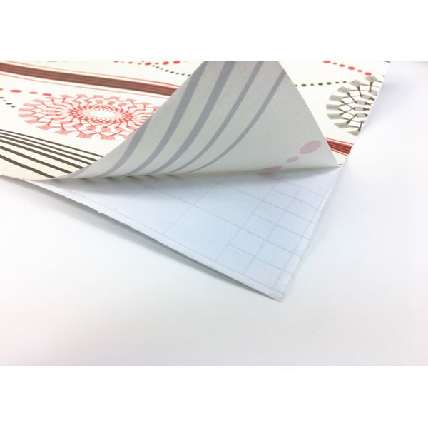 Floral PVC Self Adhesive Wallpaper For Walls , Moisture - Proof Removing Vinyl Wallpaper