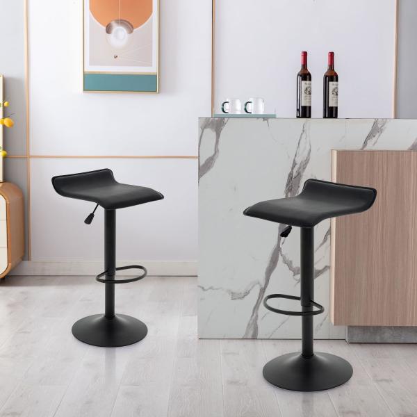 Couleur personnalisée ALINUNU Tabourets pivotants en cuir PU Chaise de bar pour salle à manger