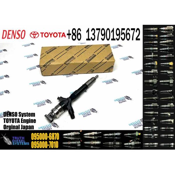 095000-6870 23670-39155 Diesel Fuel Injector for Toyota Landcruiser Prado 3.0 D Daihatsu Delta 1KD-FTV Diesel Engine