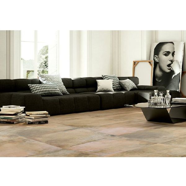 Плитки дизайна пола керамические 300 x 300 внутри желтой случайной расцветки