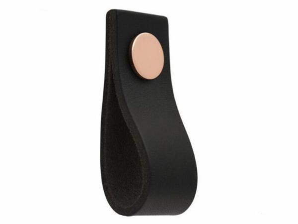 Geniune Leather Drawer Pull Handles / North Europe Design Dresser Handles