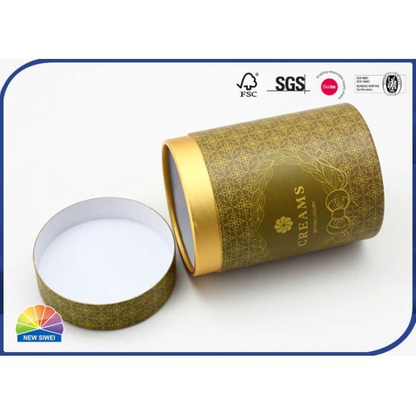 Коробка бумаги трубки 157gsm C2S коробки бумаги цилиндра пекарни упаковывая