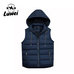 Venda a retalho de alta qualidade personalização sem mangas Utilidade algodão Homem encapuzado Vestido de tricô de grande porte para homens