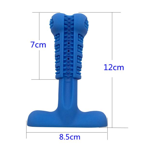 New Design BPA Free Plaque Remover Effective Wipes Doggy Teether Natural Silicone Pet Dogs Toothbrush Brush