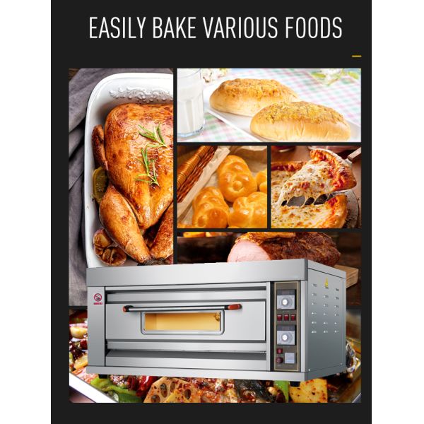 1 печь подноса 6.6kw палубы 2 промышленная печь легкая для того чтобы очистить