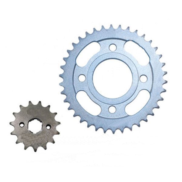 Custom CT100 Chain Sprocket Set for Bajaj CT100 42T Rear Teeth 428-112L Chain Model