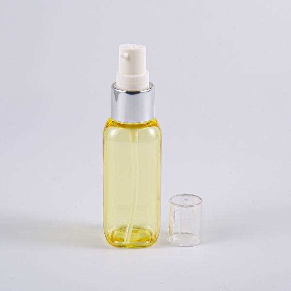 Travelling Petg Lotion Bottle Square Shape 50ml With Pump