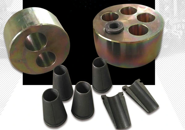 Multi Strands Anchor Heads Wedge Plates Anchor Accessories For 15.7mm PC Strand