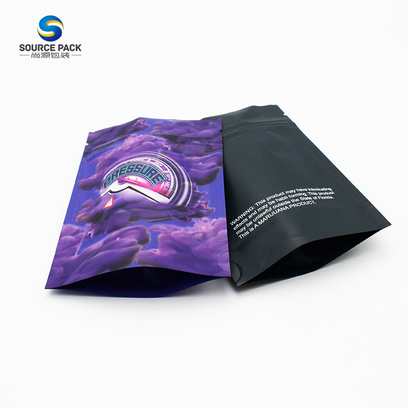 Отпариваемые мешки Mylar Weed Packaging Stand Up Pouch Doypack Перезамыкаемая резьба
