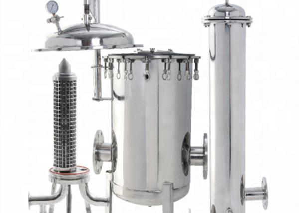 316L Stainless Steel Liquid Filter Housings 1.5 Sanitary Flange For Wine Filtration