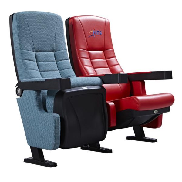 High Back Movie Theater Chairs Genuine Leather Cinema Seats Sofa Ultra Strong