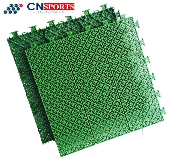 Synthetic Suspended PP Interlocking Sports Flooring Windproof